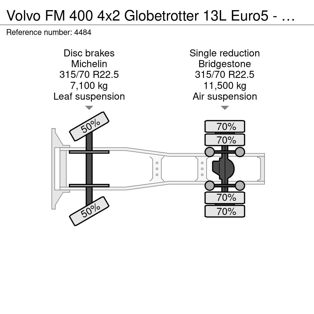 Volvo FM 400 4x2 Globetrotter 13L Euro5 - Double Tanks - Ciągniki siodłowe