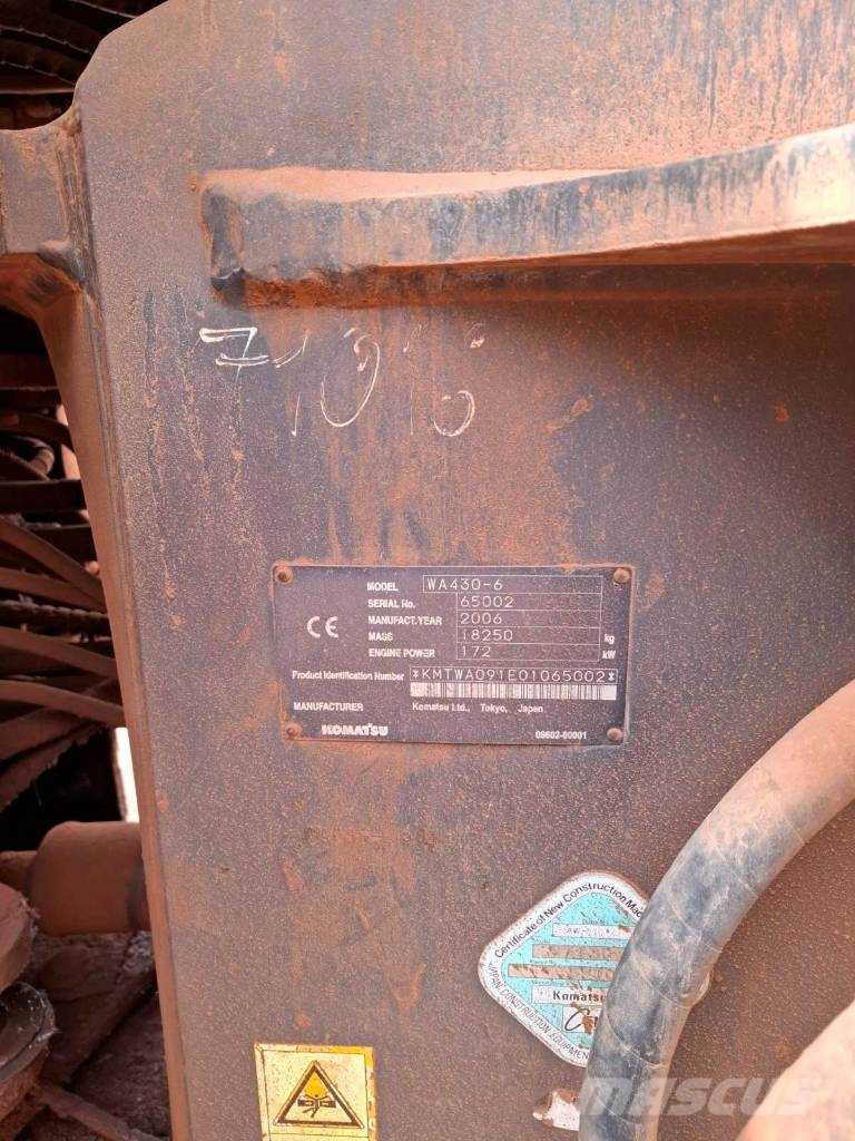 Komatsu WA 430-6 Gumikerekes homlokrakodók