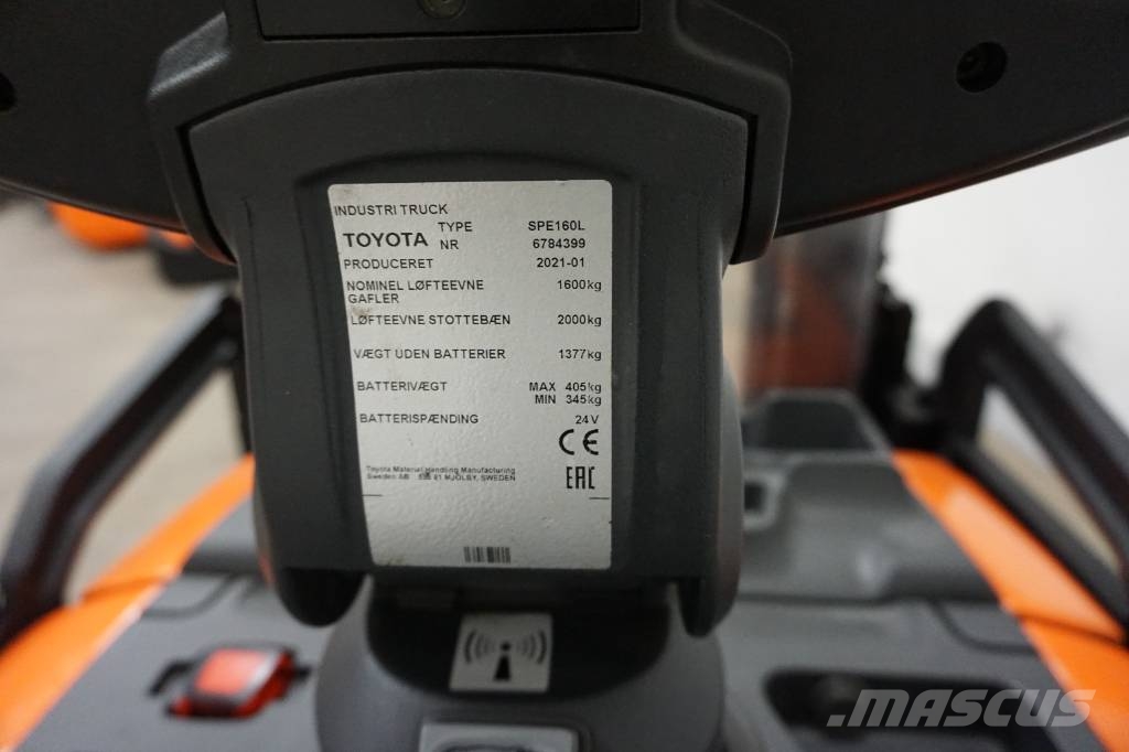 Toyota SPE160L Deichselstapler