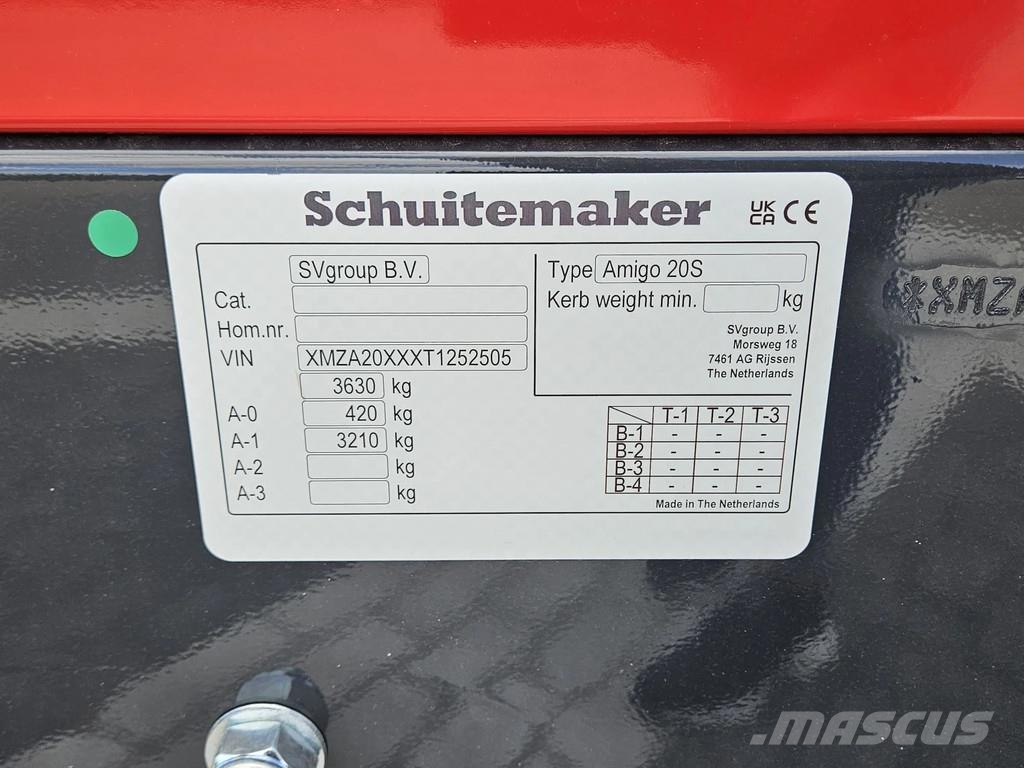 Schuitemaker Amigo 20S Bac, râtelier