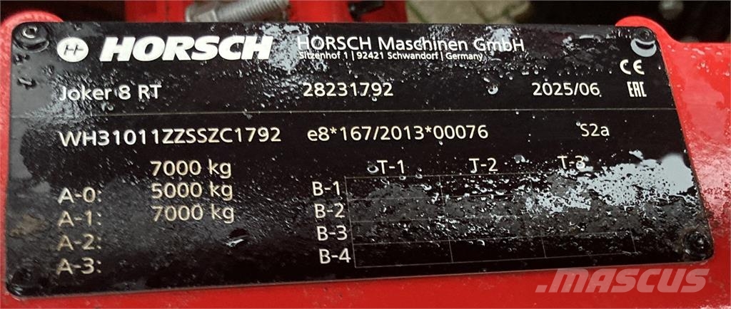 Horsch Joker 8RT - Vorführmaschine Bj. 2025 Grade de discos