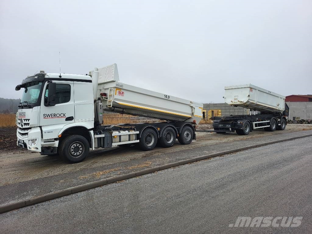 Mercedes-Benz Arocs 8x4 SLP Tipp Kassett ekipage 덤프 트럭
