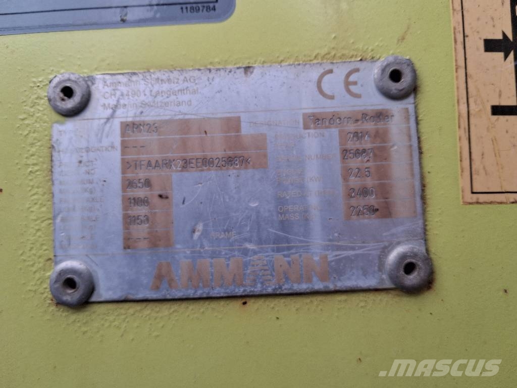 Ammann ARX 23 Twin drum rollers