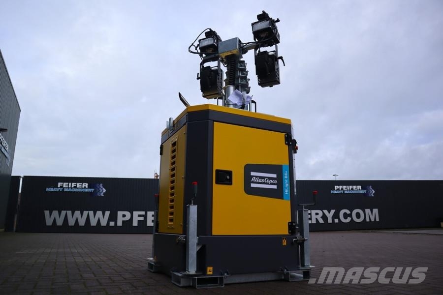 Atlas Copco Hilight B6+ KD Valid inspection, Max Boom Height 8 Torres de iluminación