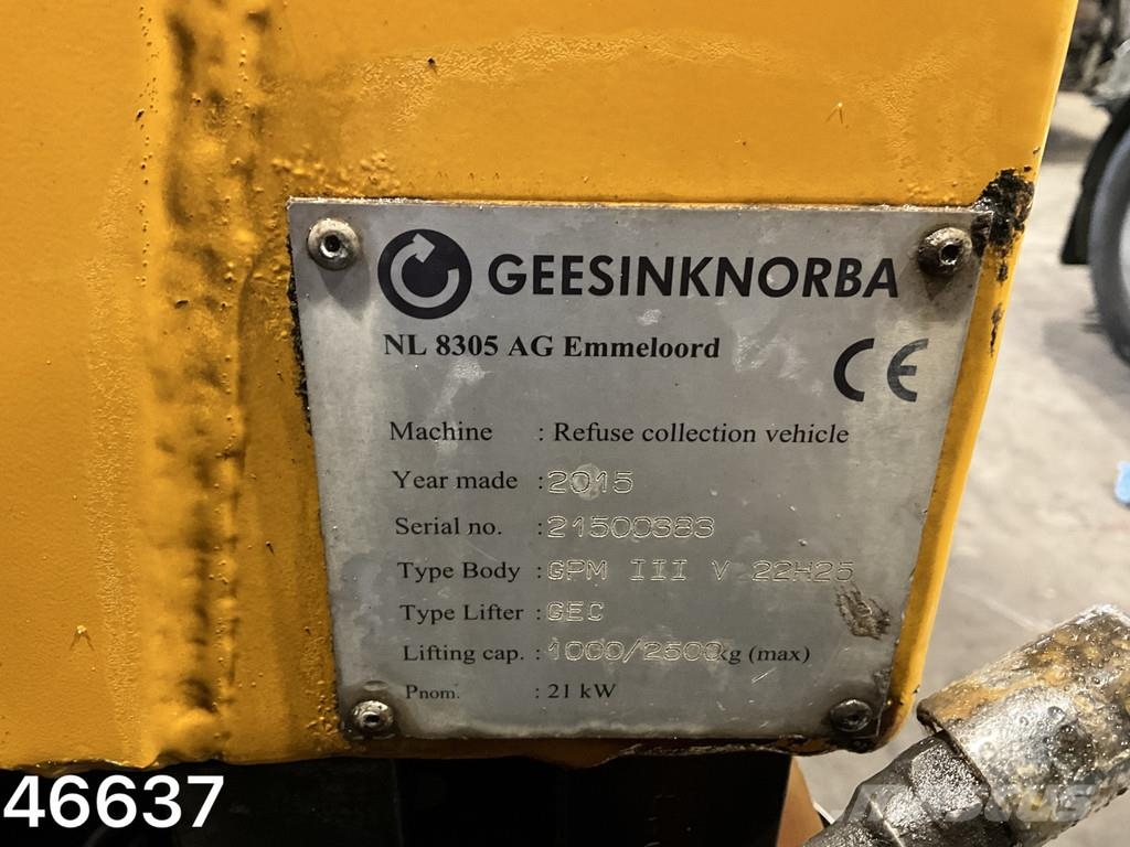 DAF FAN CF 290 Euro 6 Geesink 22m² 垃圾车