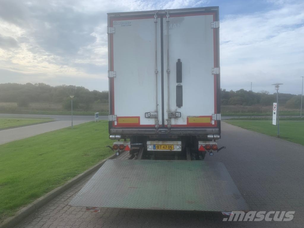 Krone Trailer Reefer Double Stock Straight نصف مقطورات بدرجة حرارة قابلة للضبط