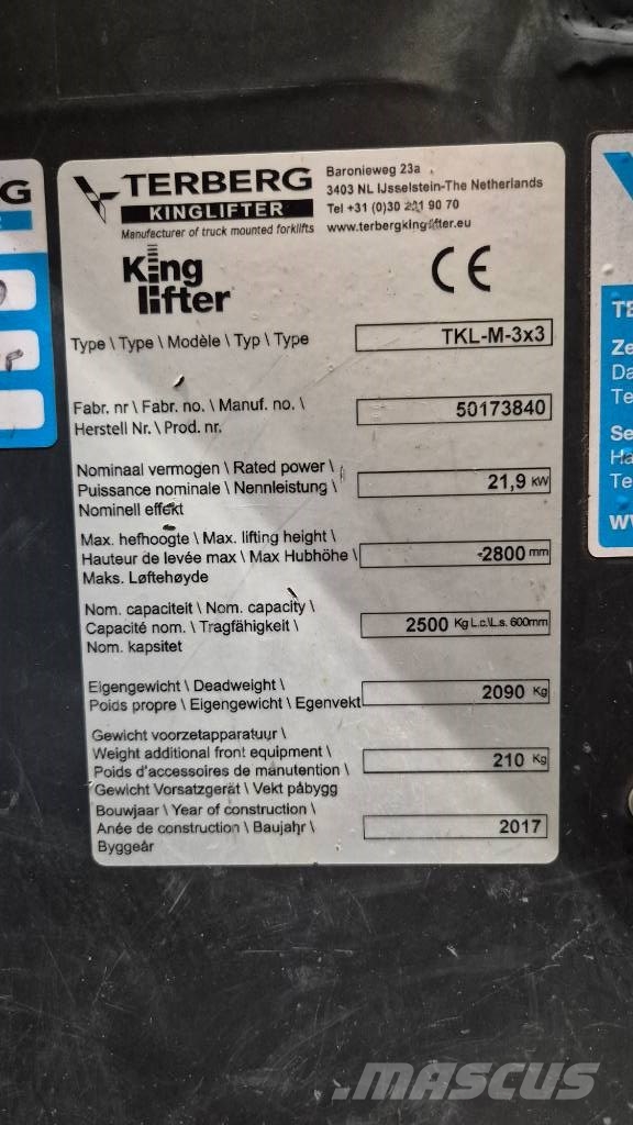 Terberg kinglifter Truck mounted forklifts