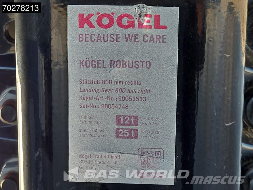 Kögel S24-1 NUEVO! Eje Elevador Mamparas laterales 플랫베드/드롭사이드 세미 트레일러