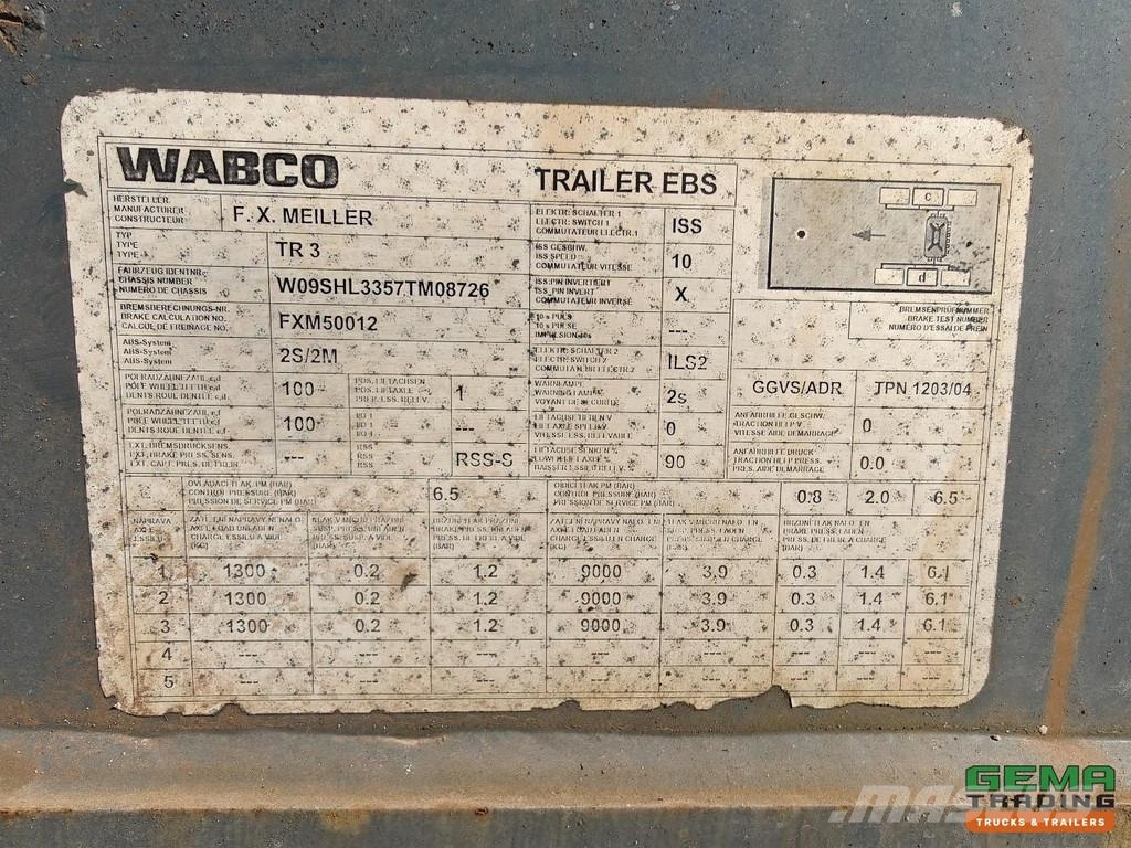 DMC OL 38 T - C 3-Axle BPW - Meiller Steel Tipper - St Tipper semi-trailers