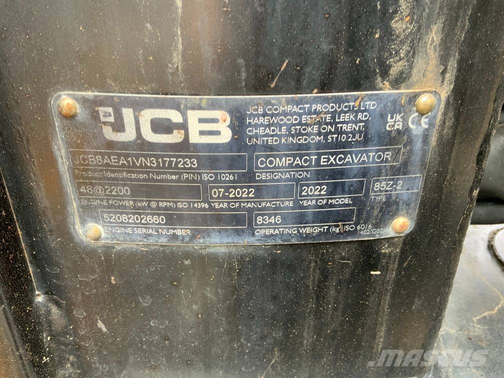 JCB 85 Z-2 中型挖掘机