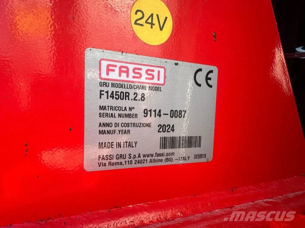 Volvo FH 500 8X4 RF-RT40G FASSI F1450R.2.8 + JIB L826 KR Lastbil med kran