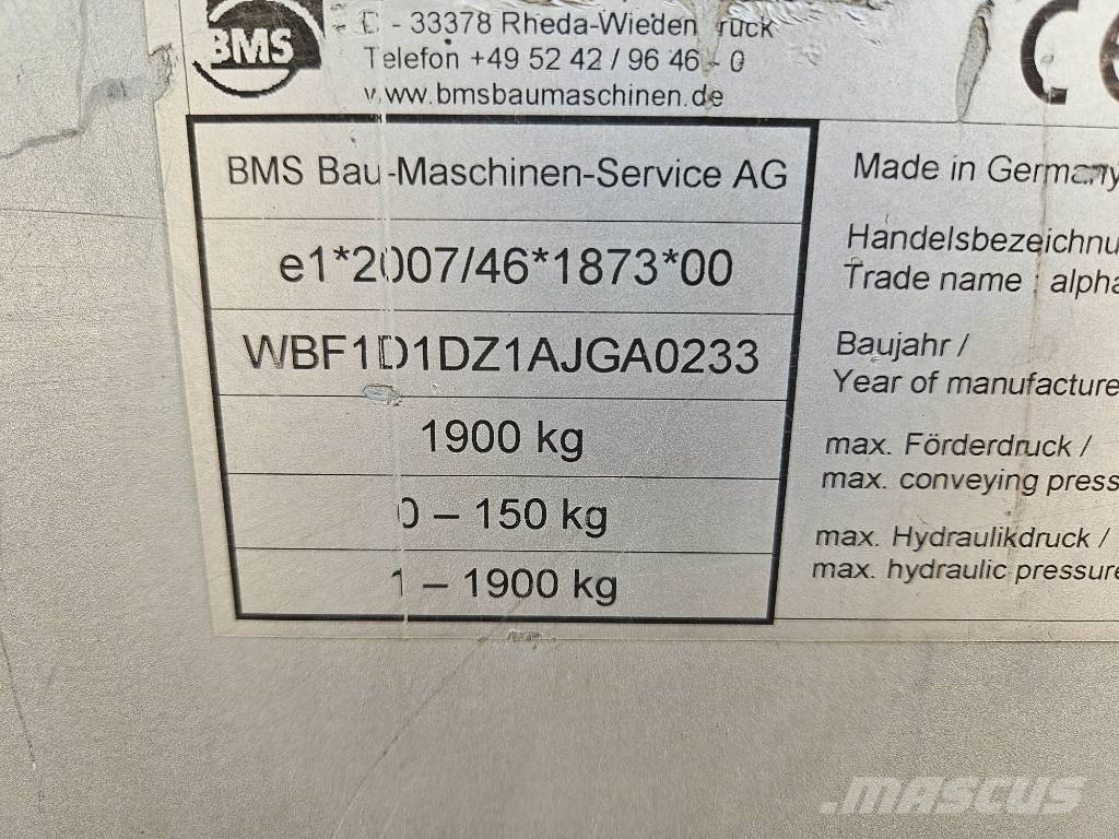 BMS ALPHA Z3 Estrichmaschinen