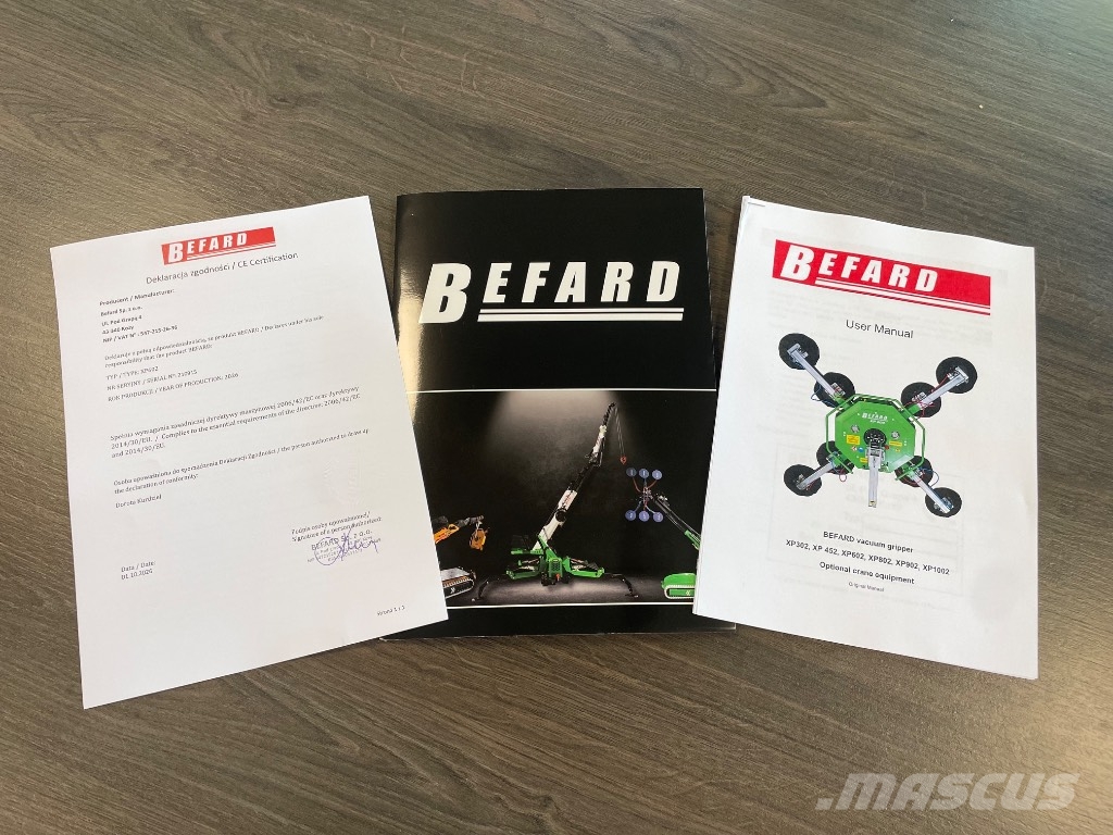 Befard XP 602 vacuumheffer Grijpers