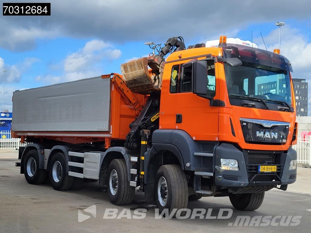 MAN TGS 41.440 TGS 8X8 Palfinger Q170Z Crane 8x8 Wide- Pašizgāzējs