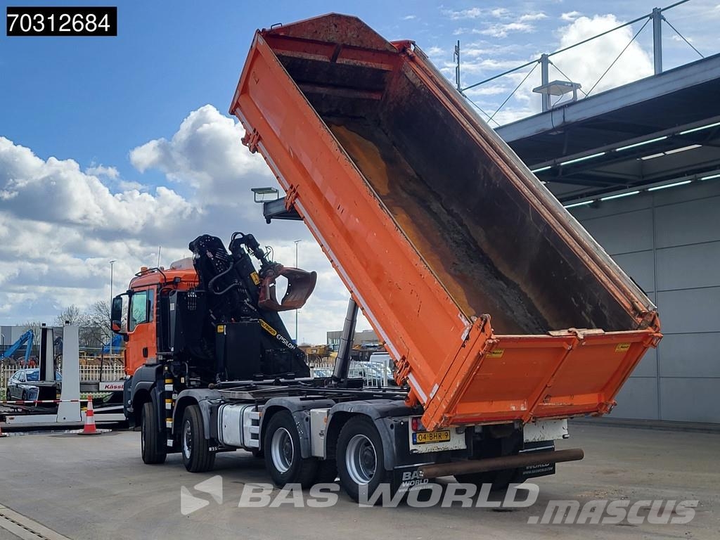 MAN TGS 41.440 TGS 8X8 Palfinger Q170Z Crane 8x8 Wide- Pašizgāzējs
