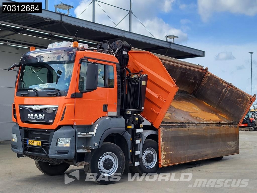MAN TGS 41.440 TGS 8X8 Palfinger Q170Z Crane 8x8 Wide- Pašizgāzējs