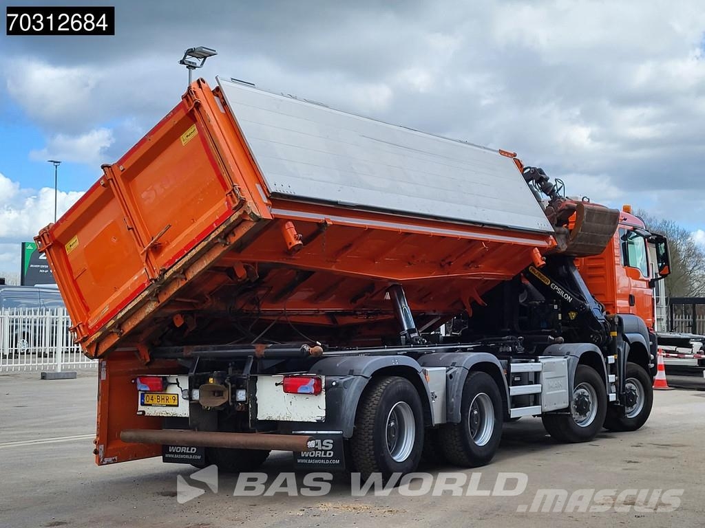 MAN TGS 41.440 TGS 8X8 Palfinger Q170Z Crane 8x8 Wide- Pašizgāzējs