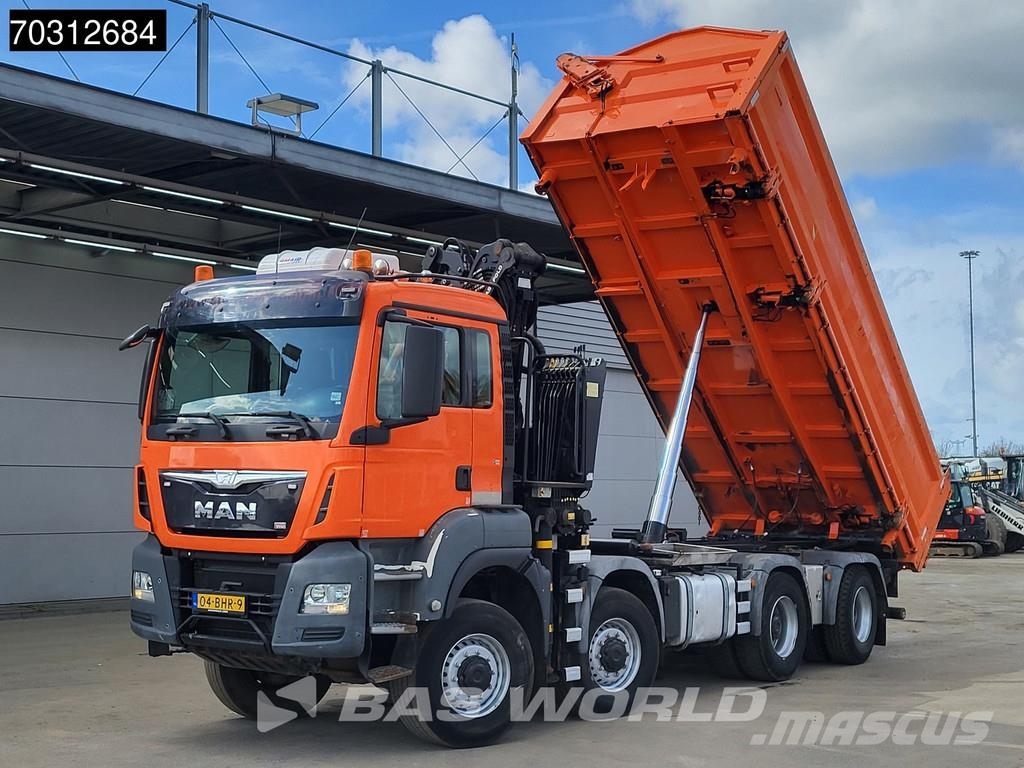 MAN TGS 41.440 TGS 8X8 Palfinger Q170Z Crane 8x8 Wide- Pašizgāzējs