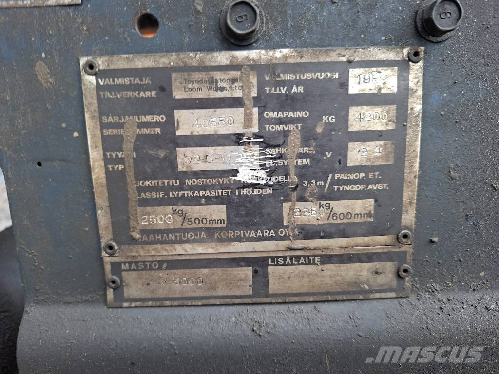 Toyota 02-5FD25 Dieseltrukki Dieseltrukit