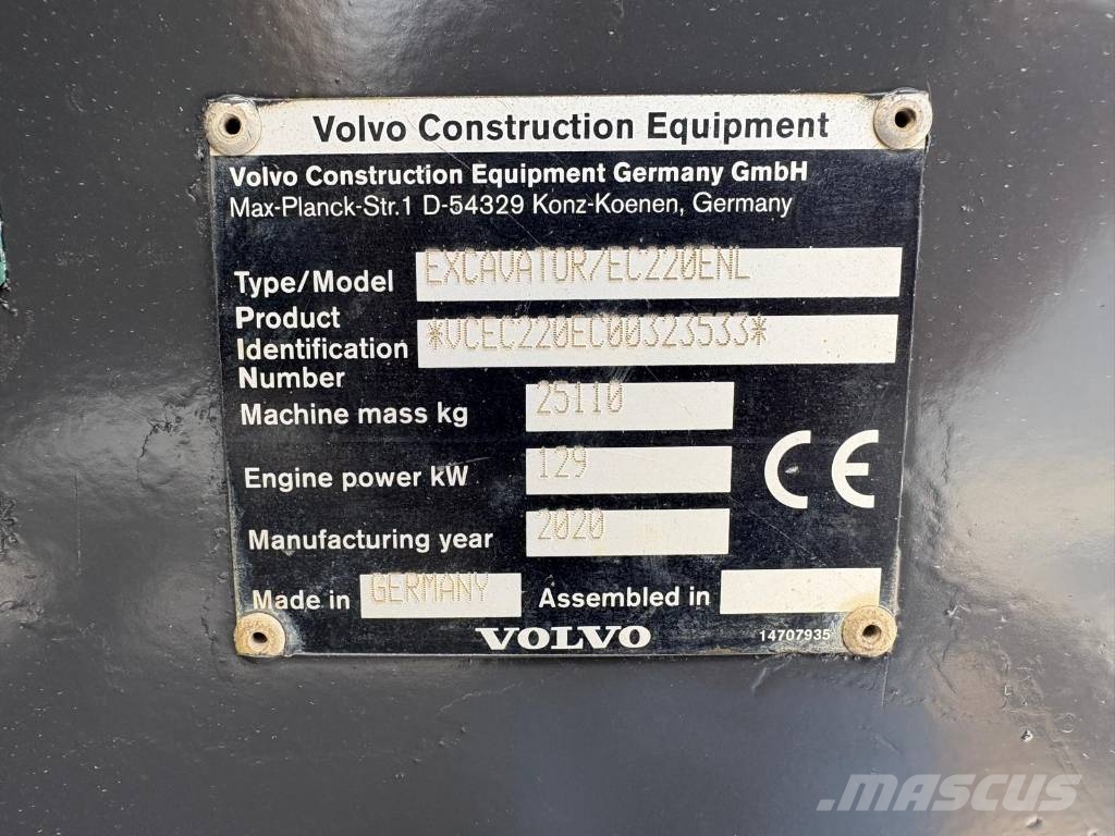 Volvo EC220ENL (Two Buckets) Escavadeiras de esteiras