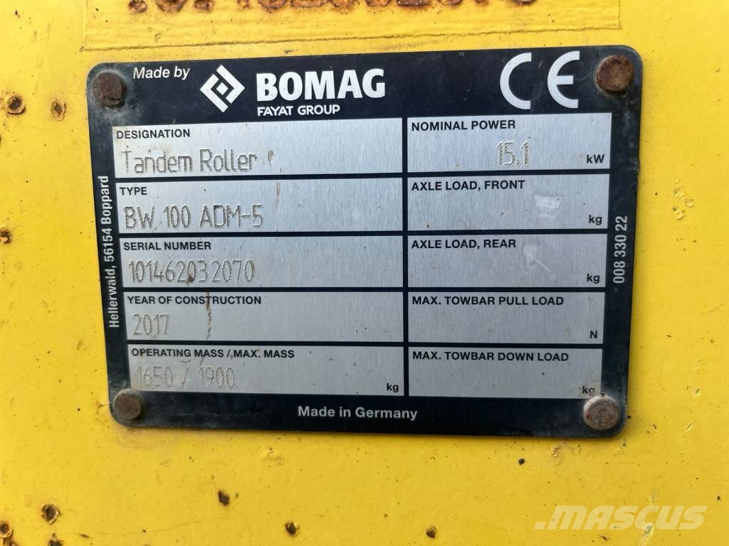 Bomag BW 100 AD M-5 Tvilling tromle