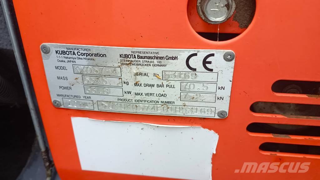 Kubota KX 057-4 Minibagger < 7t