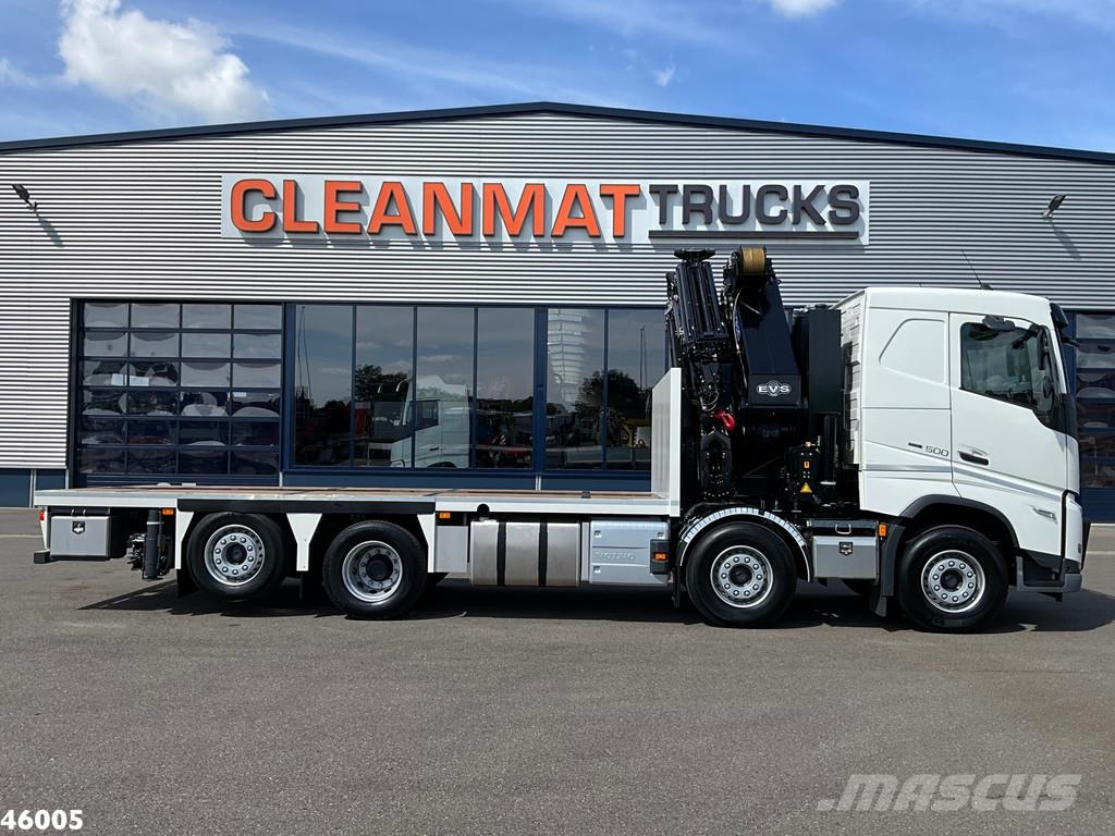 Volvo FH 500 Euro 6 8x2 HMF 95 Tonmeter laadkraan + Fly- Kranen voor alle terreinen