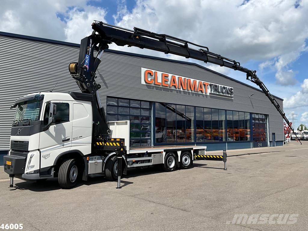 Volvo FH 500 Euro 6 8x2 HMF 95 Tonmeter laadkraan + Fly- Kranen voor alle terreinen