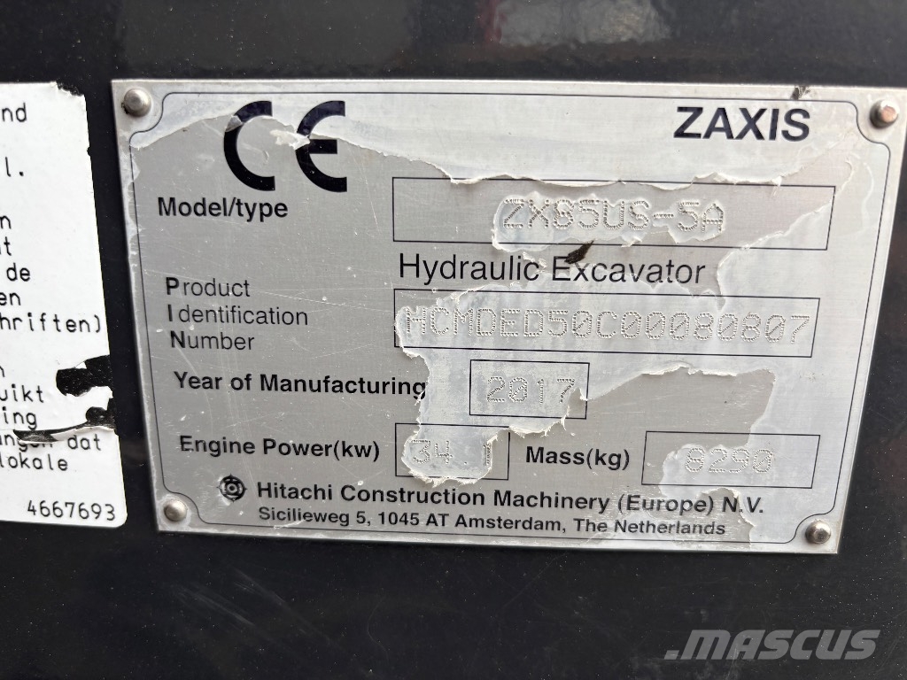 Hitachi ZX 85 US / Engcon, Kauha, Rasvari, Huollettu! Excavadoras 7t - 12t