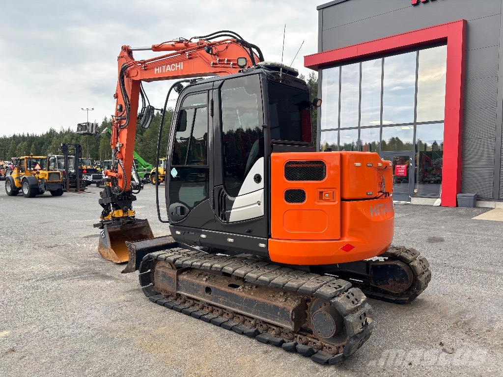 Hitachi ZX 85 US / Engcon, Kauha, Rasvari, Huollettu! Excavadoras 7t - 12t