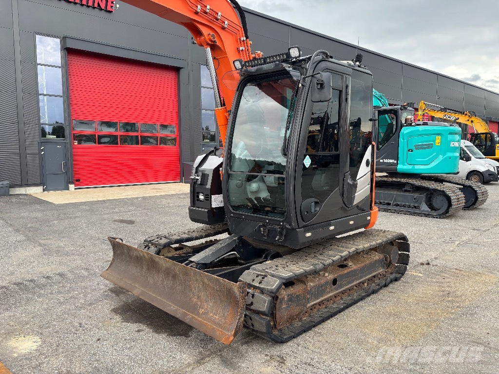 Hitachi ZX 85 US / Engcon, Kauha, Rasvari, Huollettu! Excavadoras 7t - 12t