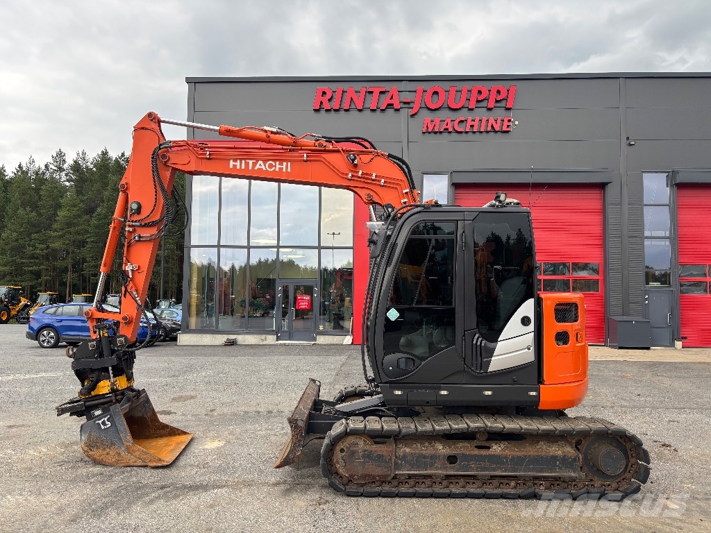 Hitachi ZX 85 US / Engcon, Kauha, Rasvari, Huollettu! Excavadoras 7t - 12t