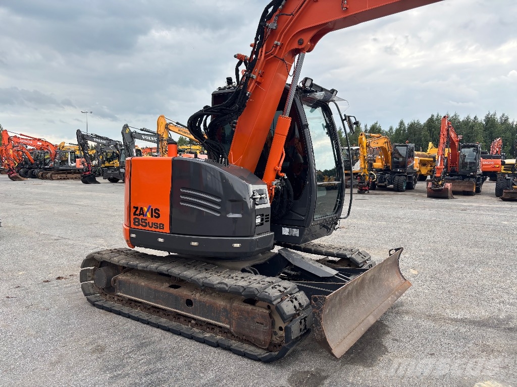 Hitachi ZX 85 US / Engcon, Kauha, Rasvari, Huollettu! Excavadoras 7t - 12t