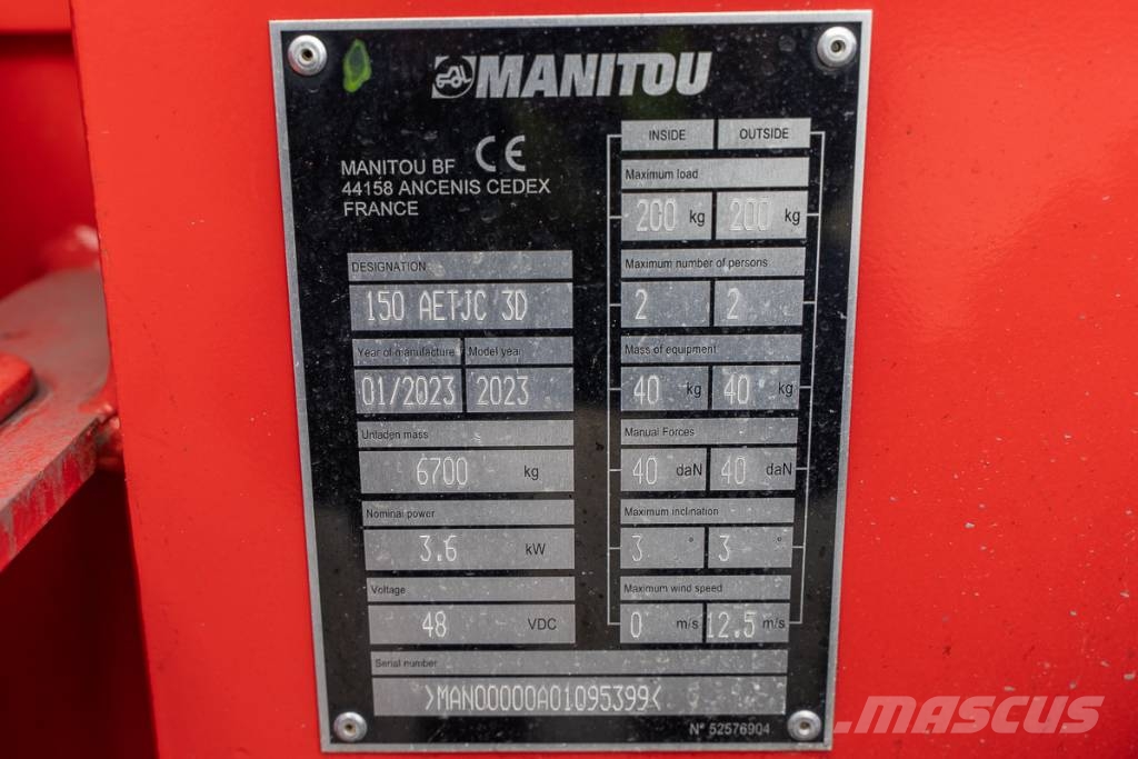 Manitou AETJ 150 Knikarmhoogwerkers