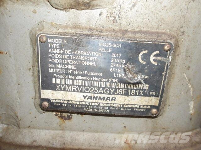 Yanmar vio 25-6 小型挖掘机