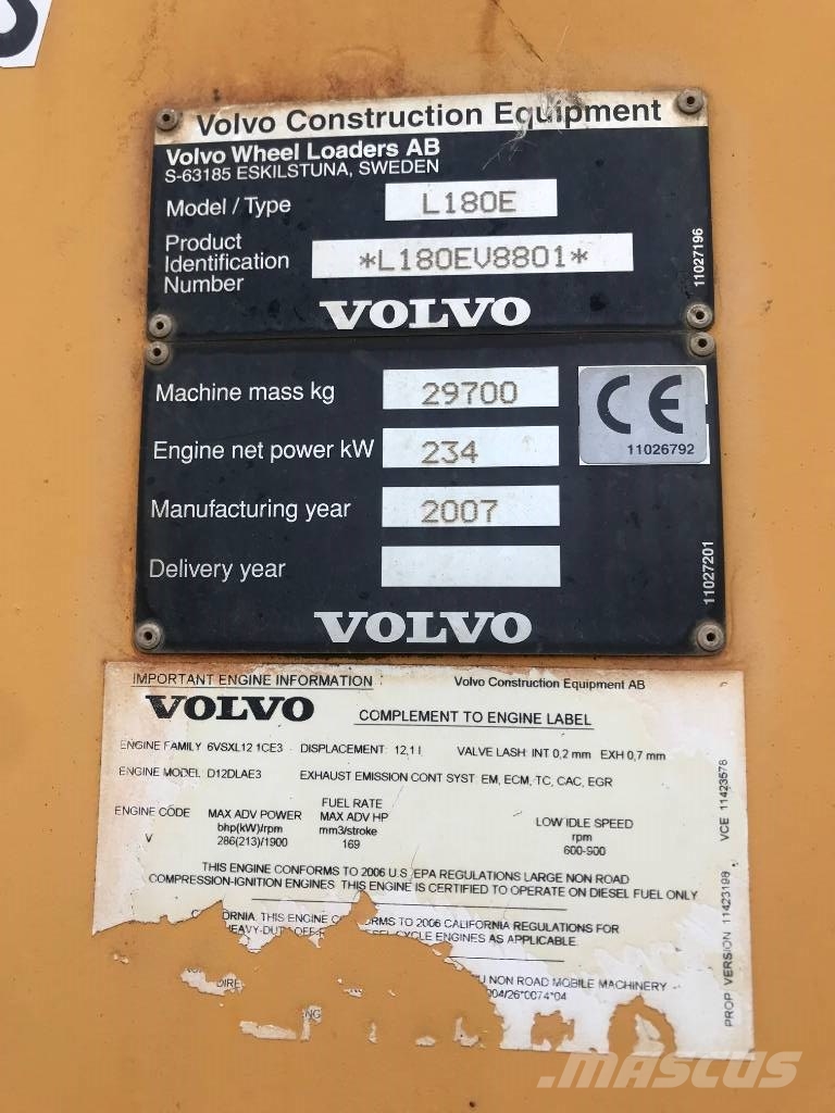 Volvo L 180 E Wheel loaders