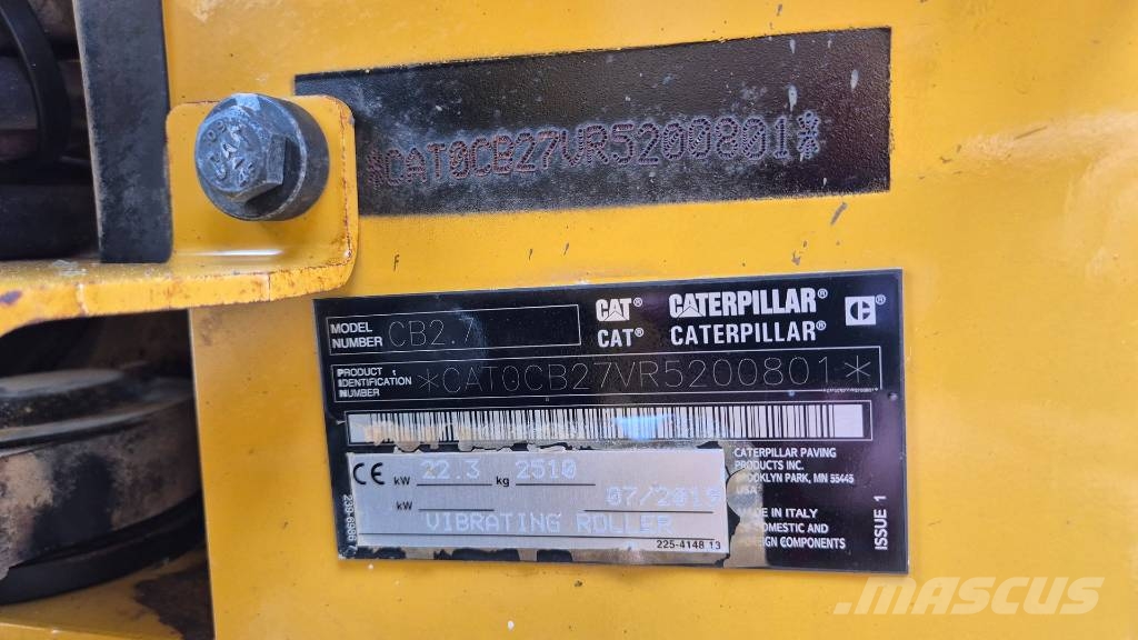 CAT CB 2.7 - 2019 YEAR - 575 HOURS Dvojni valjarji