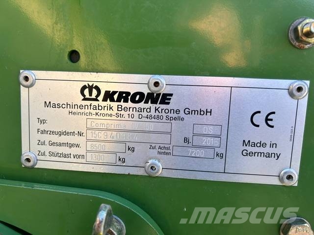 Krone CV150XC Rituļu preses