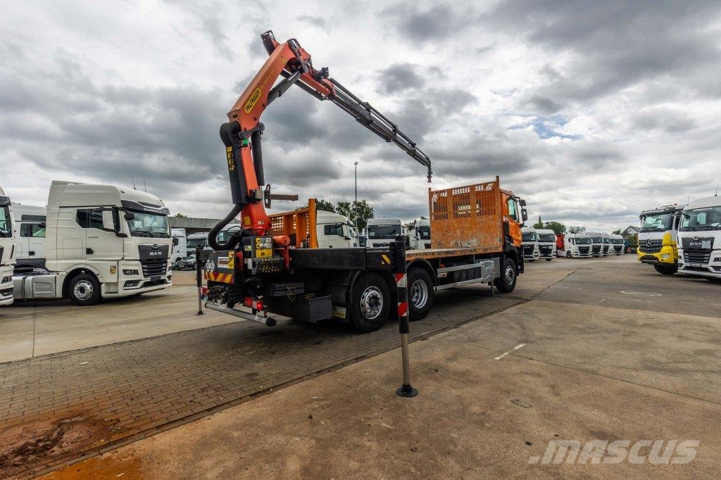 Renault C380 DXI+PALF 18T/m شاحنات مسطحة/مفصلية الجوانب