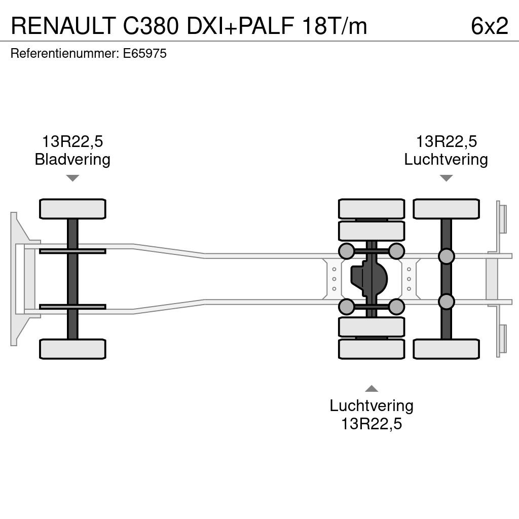 Renault C380 DXI+PALF 18T/m شاحنات مسطحة/مفصلية الجوانب