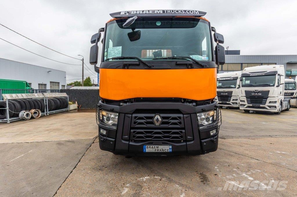 Renault C380 DXI+PALF 18T/m شاحنات مسطحة/مفصلية الجوانب