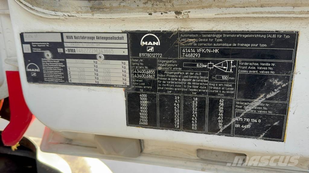 MAN 41.414 mixer pump - CIFA 7m3 - CIFA 28m Avtomešalci za beton