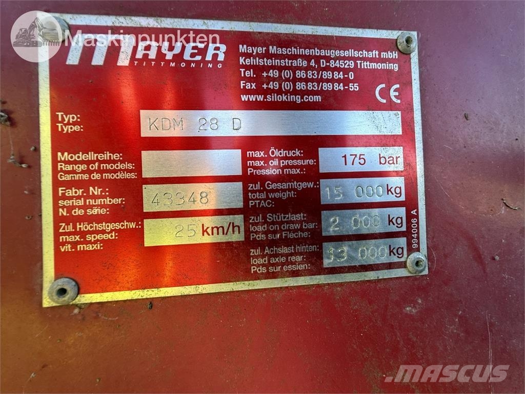 Taarup KDM 28D Voedermachines