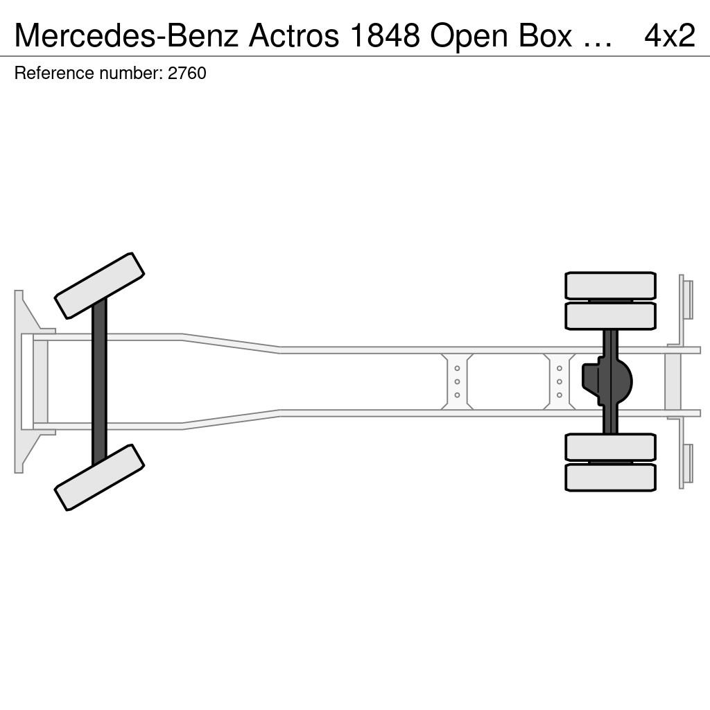 Mercedes-Benz Actros 1848 Open Box EPS Gearbox 3 Pedal V8 Aircon Camiones plataforma