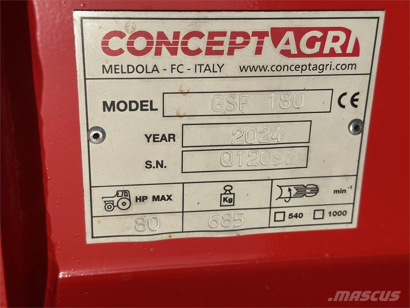 Concept Perugini GSF180 Klepelmaaiers