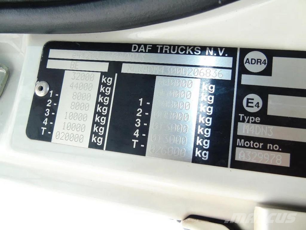 DAF CF 480 + FASSI 16T/M + 20T HOOK + 8X4 + REMOTE Всъдеходни кранове