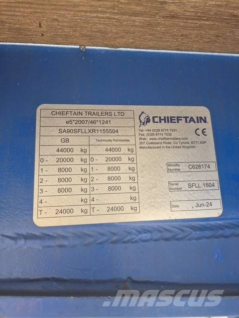 Chieftain 3 Axle Semi Low Loader Plataformas bajas