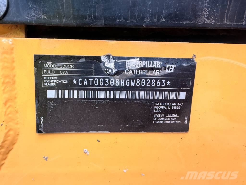 CAT 308 CR 8 Ton Midi Excavator Midi ekskavatörler 7 - 12 t