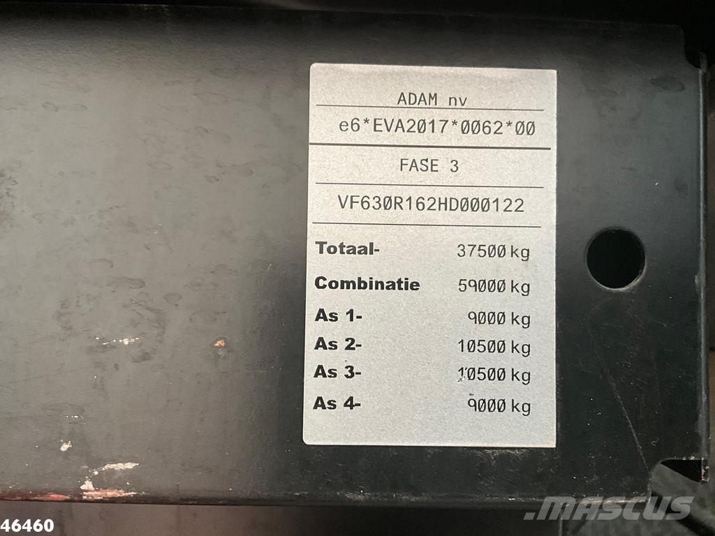 Renault C 460 Euro 6 8x4 Palfinger 19 Tonmeter laadkraan Abrollkipper