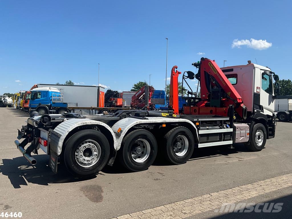 Renault C 460 Euro 6 8x4 Palfinger 19 Tonmeter laadkraan Abrollkipper